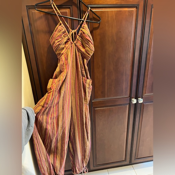 NWT Free People Women's Red Clay Combo Sundaze For Surfin Jumpsuit - S - Picture 3 of 11